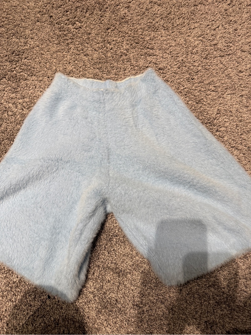 NWT BOOHOOMAN fluffy blue shorts